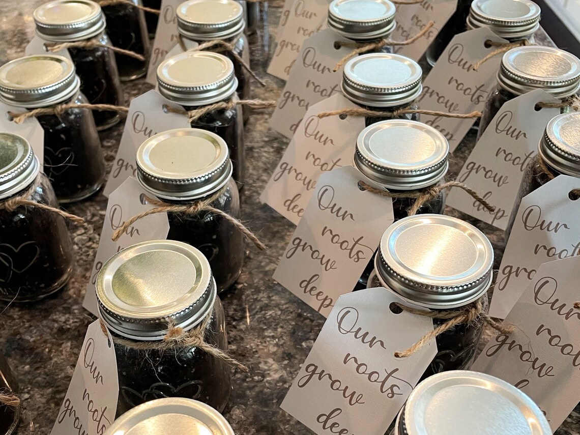 Our Roots Grow Deep Anniversary Favor Tag Anniversary Party Etsy