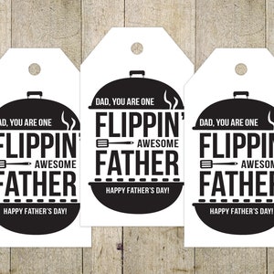 Father's Day Printable Tag Happy Fathers Day Tag Gift Tag Funny Fathers ...