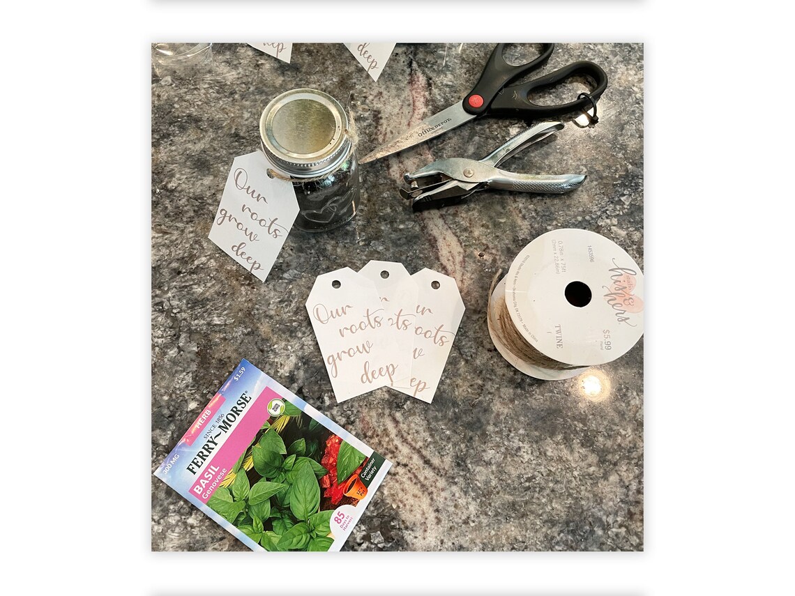 Our Roots Grow Deep Anniversary Favor Tag Anniversary Party Etsy