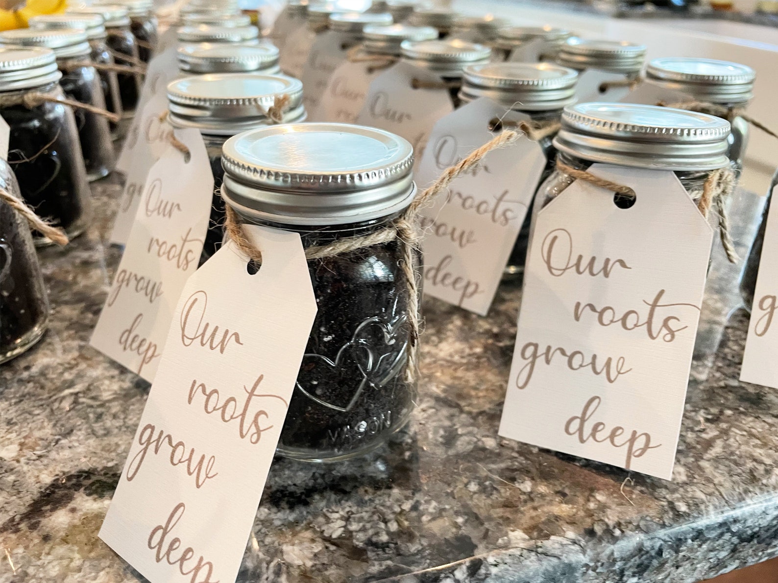 Our Roots Grow Deep Anniversary Favor Tag Anniversary Party - Etsy