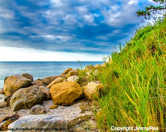 Coastal art wall decor Ocean photograph, office art print , seascape photograph, beach house photo, beach pictures, green blue landscape