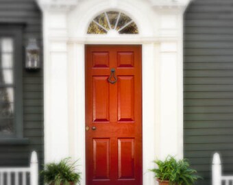 door photograph, architectural wall decor, brown door photography, office art, black and white print, dreamy art