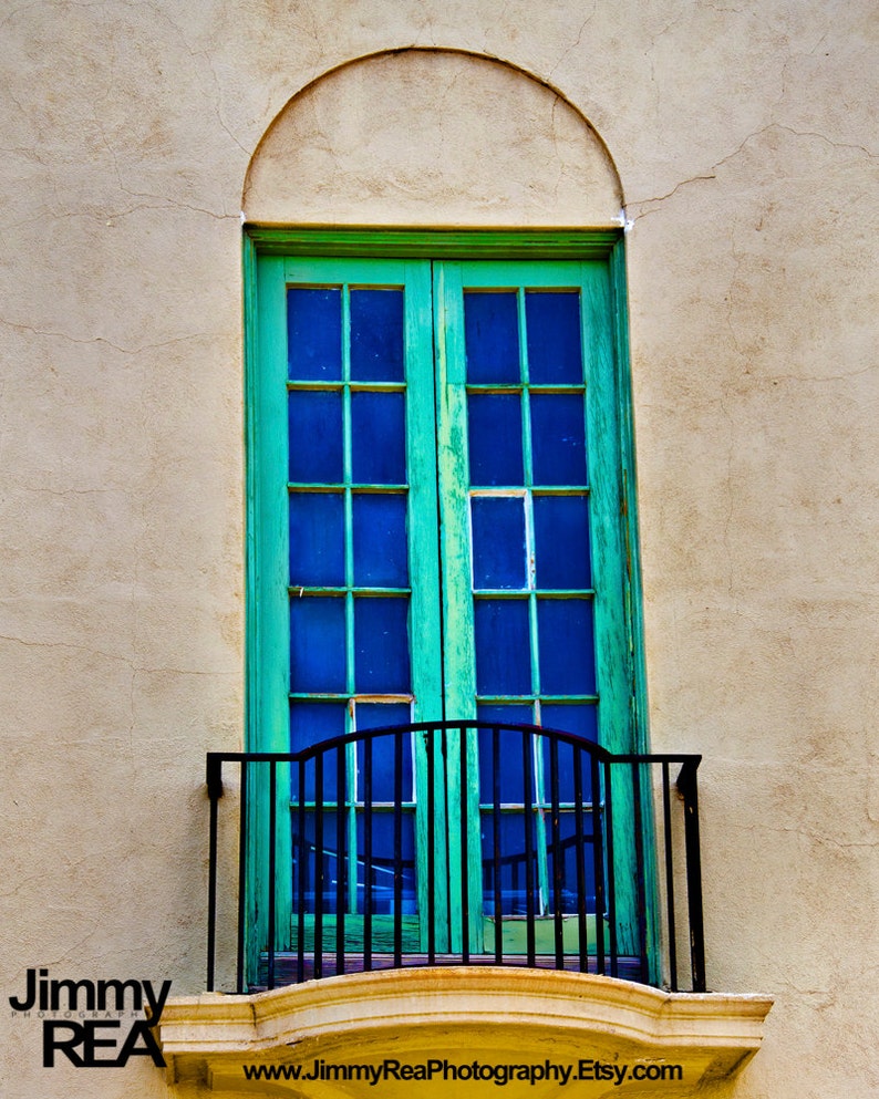 Southwestern Architecture French Doors Jerome Az Photograph, Historic