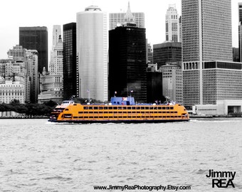 Staten Island Ferry photograph New York City print, wall decor photo, office art, nautical photography,