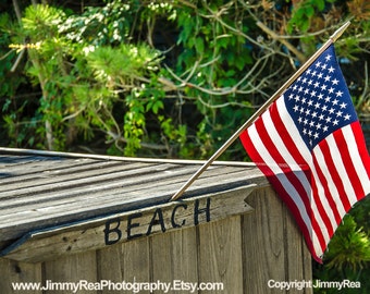 Beach sign picture wall decor beach house wooden garden art vintage photograph office pictures beachscape coastal americana matted print