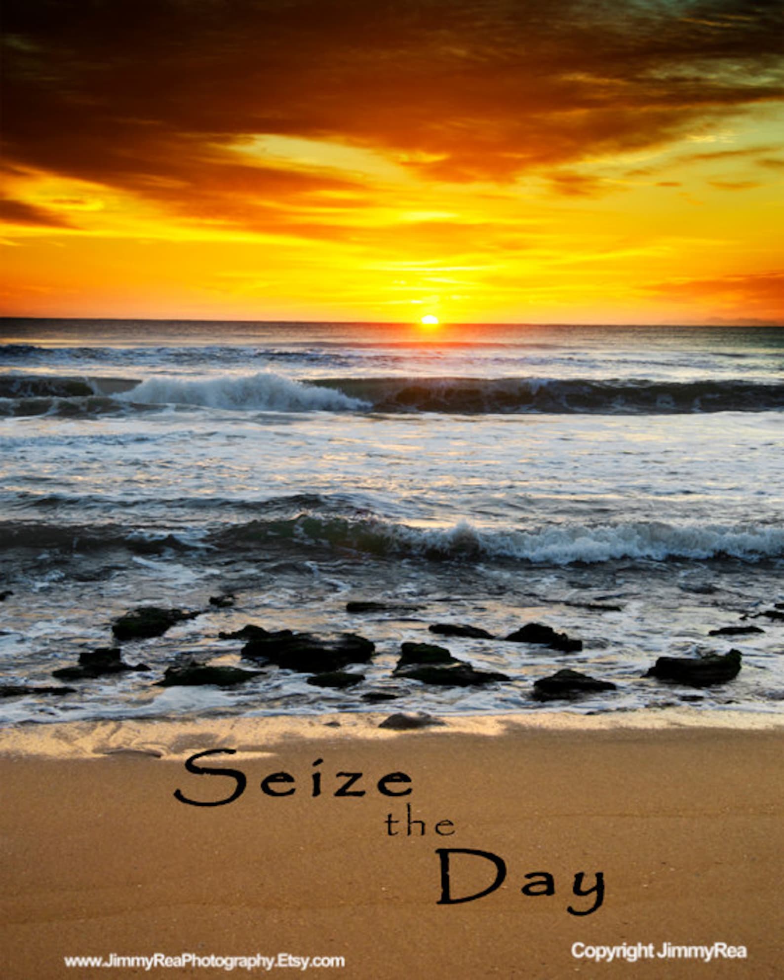 Inspirational quote art motivational wall decor sunrise | Etsy