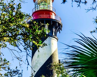 St Augustine Lighthouse Photograph: Nautical Beach House Wall Art