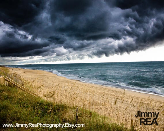 Outer Banks Storm Photograph Wall Decor North Carolina Photo 