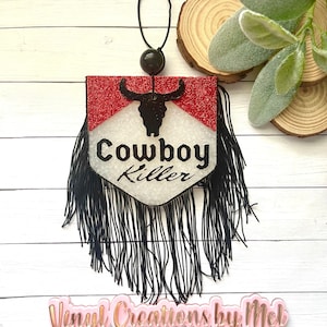 Cowboy killer car freshie, car air freshener, freshie, aroma bead car freshie, cowboy killer freshie, car aroma bead freshener