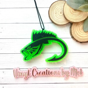 Bass fish car freshie, car air freshener, freshie, aroma bead car freshie, farm life freshie, fisherman freshie,  fish freshie