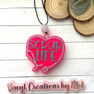 Scrub life freshie, nurse life freshie, car air freshener, freshie, aroma bead car freshie, scrub shirt, stethoscope freshie, nurse freshie,