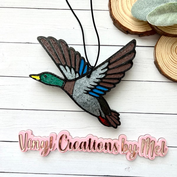 Ambientador para coche con forma de pato real, ambientador para coche, ambientador, ambientador con perlas aromáticas, ambientador de granja, ambientador de cazador de patos, ambientador de cazador