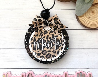 Cheetah Mama Car Freshie, Leopard Aroma Bead Air Freshener