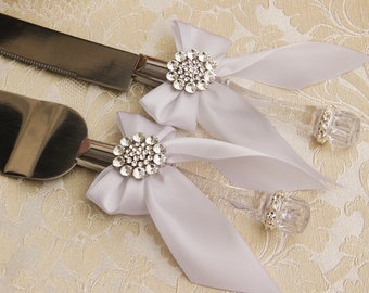 Wedding Cake Cutting Set Cake Server and Knife Cutting Custom Color Cake Server Set Wedding Knife Set