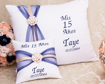 Personalized Quinceanera Pillow , Sweet Sixteen Pillow, Quinceanera Shoe Pillow, Tiara Pillow