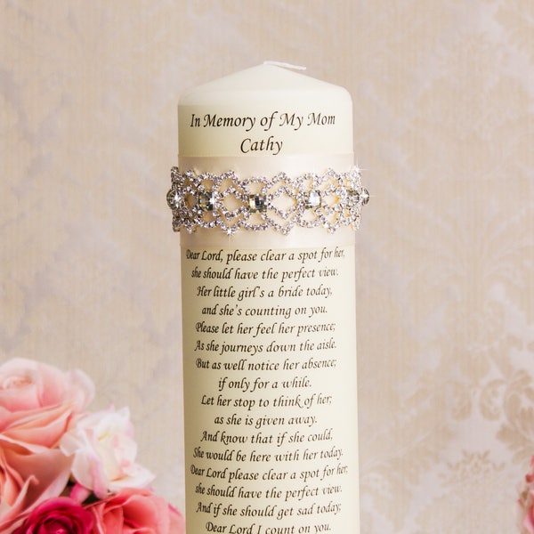 Wedding Memorial Candle Etsy