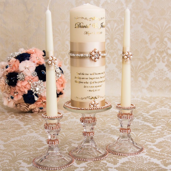 Gold Candle Holder Etsy