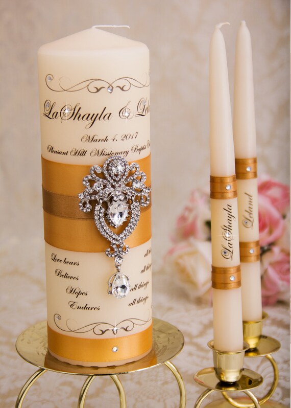 Ensemble De Bougies Personnalisables - Neuf, Cire, Style Oriental, Thème Famille/amour/mariage