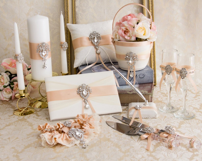 White or Ivory Flower Basket Blush Flower Girl Basket Wedding Basket Crystal Flower Girl Baskets Rhinestone Flower Girl Basket