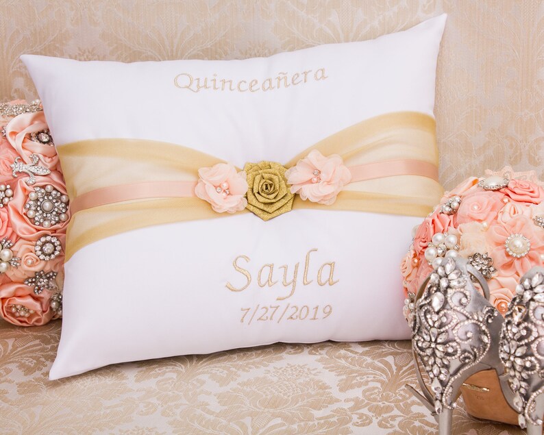 Personalized Quinceanera Pillow Set Quince Shoe Pillow My Etsy