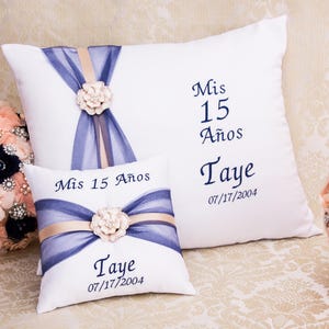 Personalized Quinceanera Pillow , Sweet Sixteen Pillow, Quinceanera Shoe Pillow, Tiara Pillow