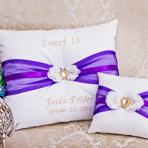 Personalized Quinceanera Pillow, Quinceanera Pillow Set, Quince Shoe Pillow, My Sweet 16 Kneeling Pillow, Mis 15 Anos