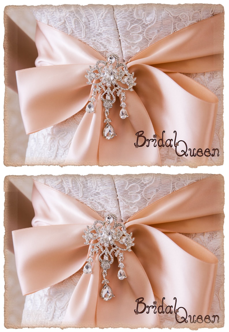 Crystal Brooch for Bridal Sash Bridal Sash Brooch Wedding Etsy