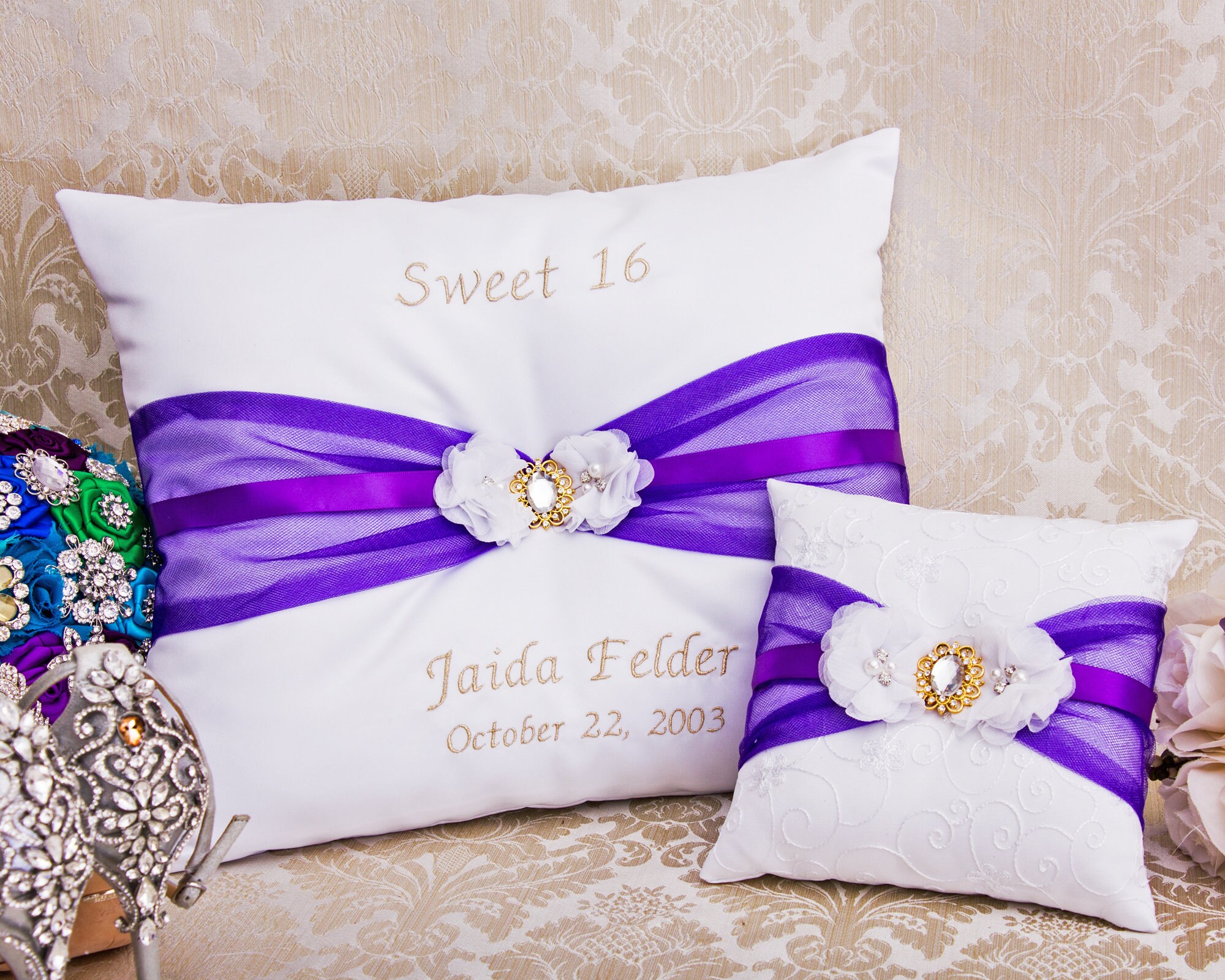 Personalized Quinceanera Pillow Quinceanera Pillow Set Etsy
