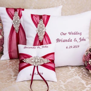 Personalized Ring Bearer Pillow, Wedding Ring Pillow