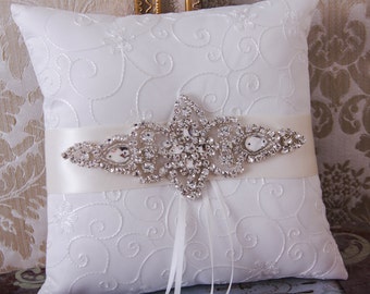 Wedding Ring Pillow, Wedding Ring Bearer Pillow, Wedding Pillow, Ring Bearer, Ring Cusion