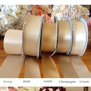 Satin Ribbon Samples , Ribbon Swatches - Check Ribbon Colors For Your Unique Wedding Garter Set