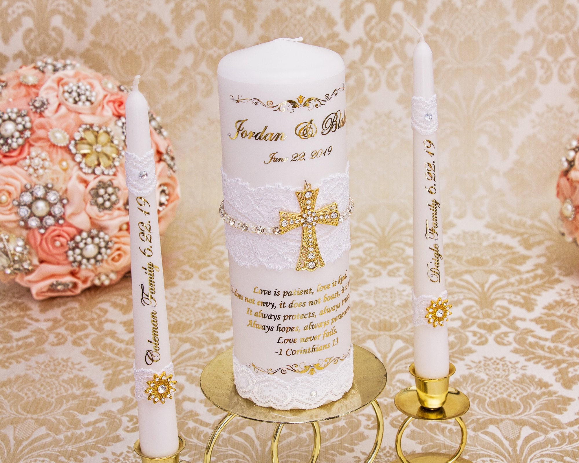Religious wedding deals candles