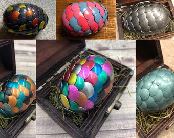 MYSTERY Dragon Egg with Box - SURPRISE Dragon Egg with Chest - Dragon Egg Decor -Dragon Egg - Blind Box - Mystery Egg - Pet Egg - Easter Egg
