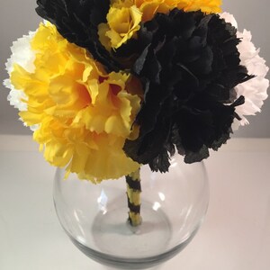 Graduation Centerpiece Sports Team Centerpiece Graduation Decoration Graduation Party Black Gold White image 3