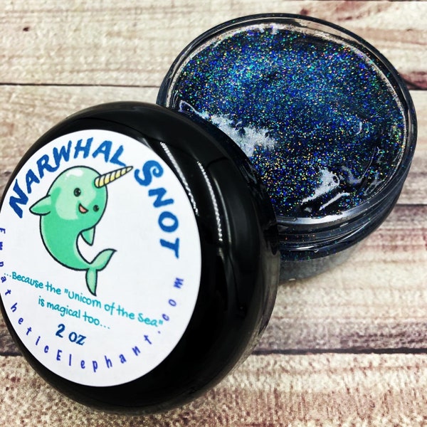 GALAXY Narwhal Snot - Glitter Body Gel - Narwhalicorn - Unicorn of the Sea Snot - Body Glitter Gel - 2 oz - Party Favor - Beauty Make-Up