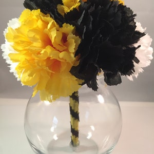 Graduation Centerpiece Sports Team Centerpiece Graduation Decoration Graduation Party Black Gold White image 1