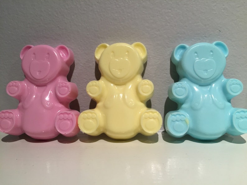 Teddy Bear Soap / Bear Soap / 2.5 oz Soap / Goat Milk Soap
