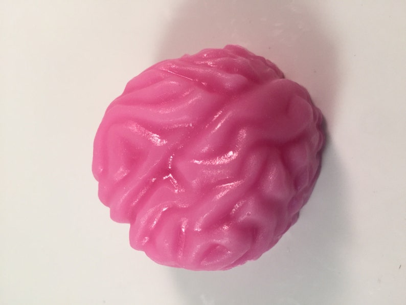 Zombie Brain Soap / Zombie Party Favor / Halloween Soap / Brain Soap / 2 oz Soap / Goat Milk Soap / Party Favor image 3