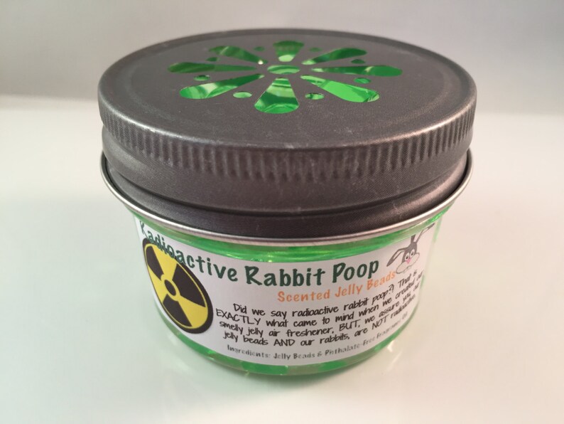 Rabbit Poop Air Freshener Radioactive Rabbit Etsy