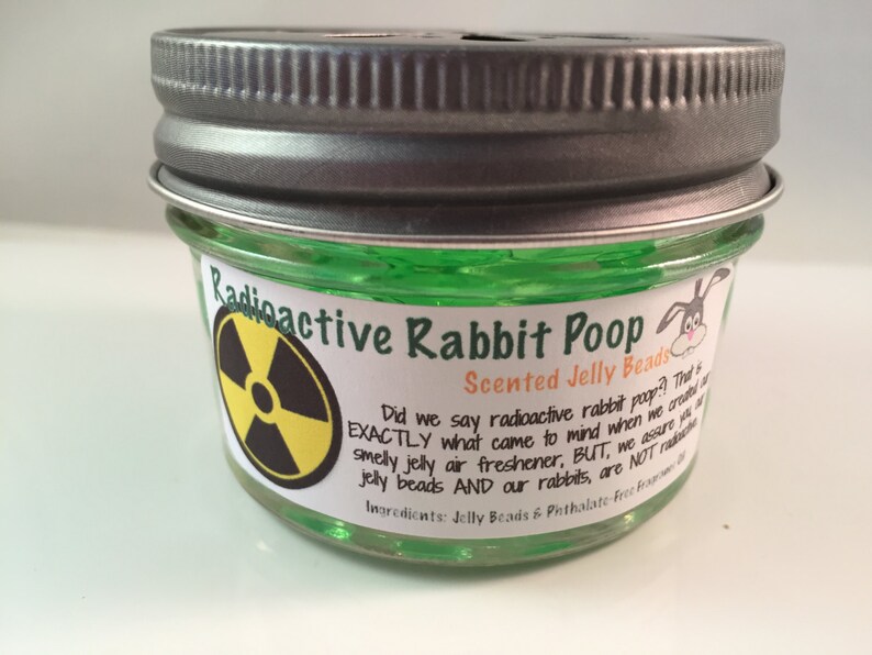 Rabbit Poop Air Freshener Radioactive Rabbit Etsy
