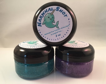 Narwhal Snot - Glitter Body Gel - Narwhalicorn - Unicorn of the Sea Snot - Body Glitter Gel - 2 oz - Party Favor - Beauty Make-Up