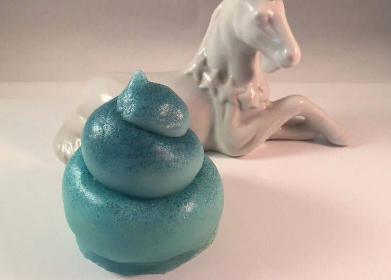 Poop Soap / Mystical Poop / Narwhal Turd Soap / Fairy Poop Soap / BIG Poop Stocking Stuffer / Magical Poop Soap / One Soap / 3.5 oz image 3