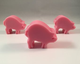 Pig Soaps / Piggy Soap / Piglet Soap / Natural Soap / 2 oz Soap / Goat Milk Soap / Party Favor / Shower Favor / Set of 3