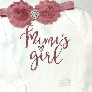 Baby Mimi Outfit, Baby Girl Bodysuit, Girl Mimi Shirt, Mimi Bodysuit, Mimi’s Girl, Baby Grandmother Shirts