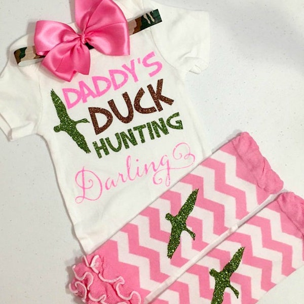 Baby Girl Duck Hunting Outfit, Duck Hunting Bodysuit, Baby Girl Duck Hunting Shirt, Duck Hunting Outfit, Duck Hunting Shirt