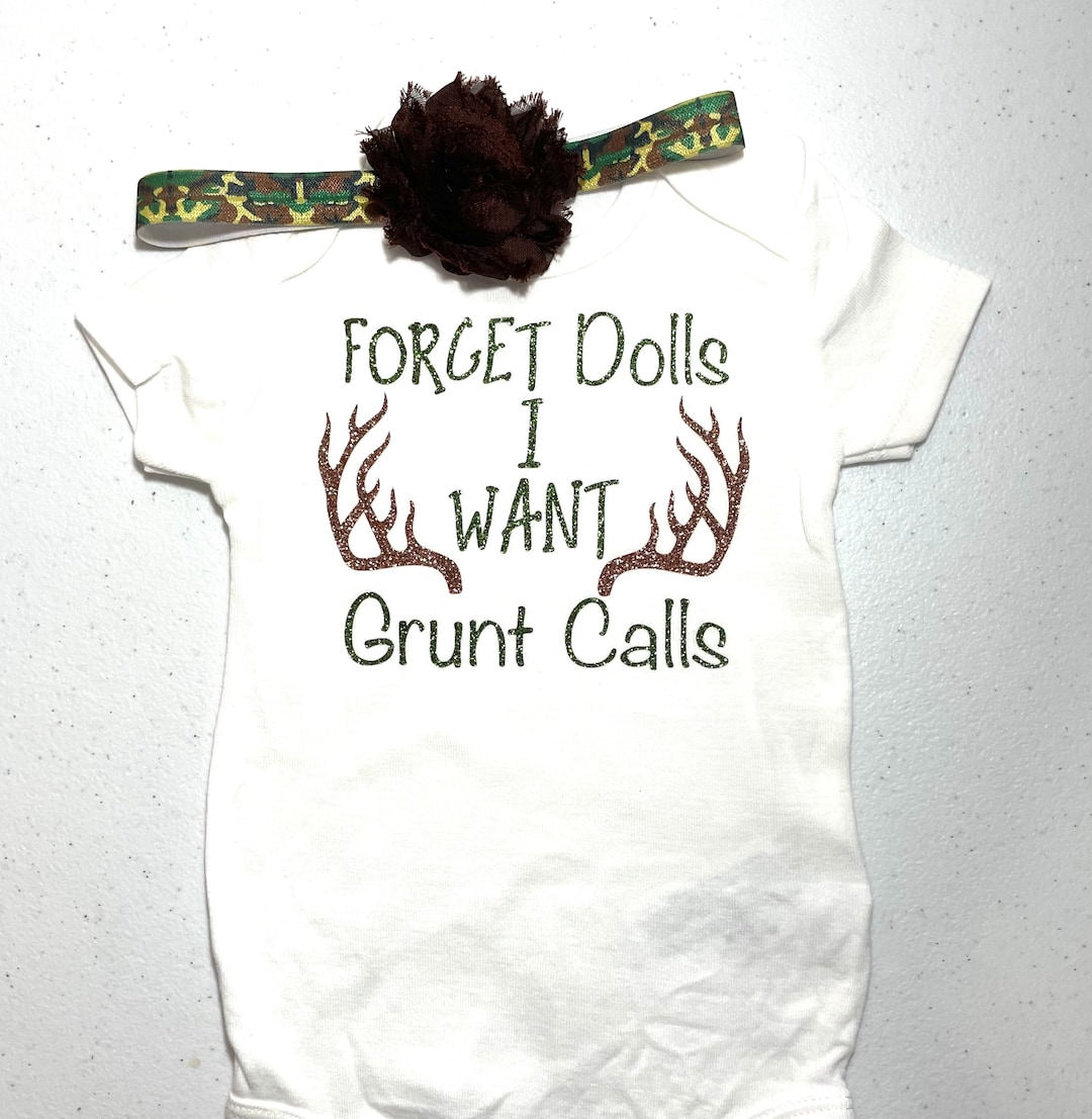 Baby Girl Hunting Outfit, Baby Girl Hunting Clothes, Girl Deer Hunting, Girl Hunting Bodysuit
