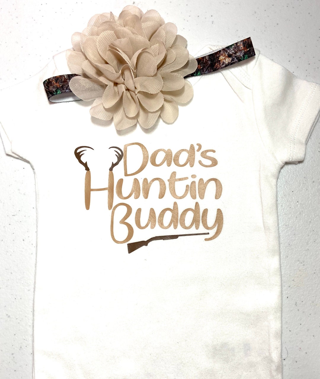 Baby Girl Hunting Bodysuit, Baby Girl Deer Hunting Outfit, Girl Hunting
