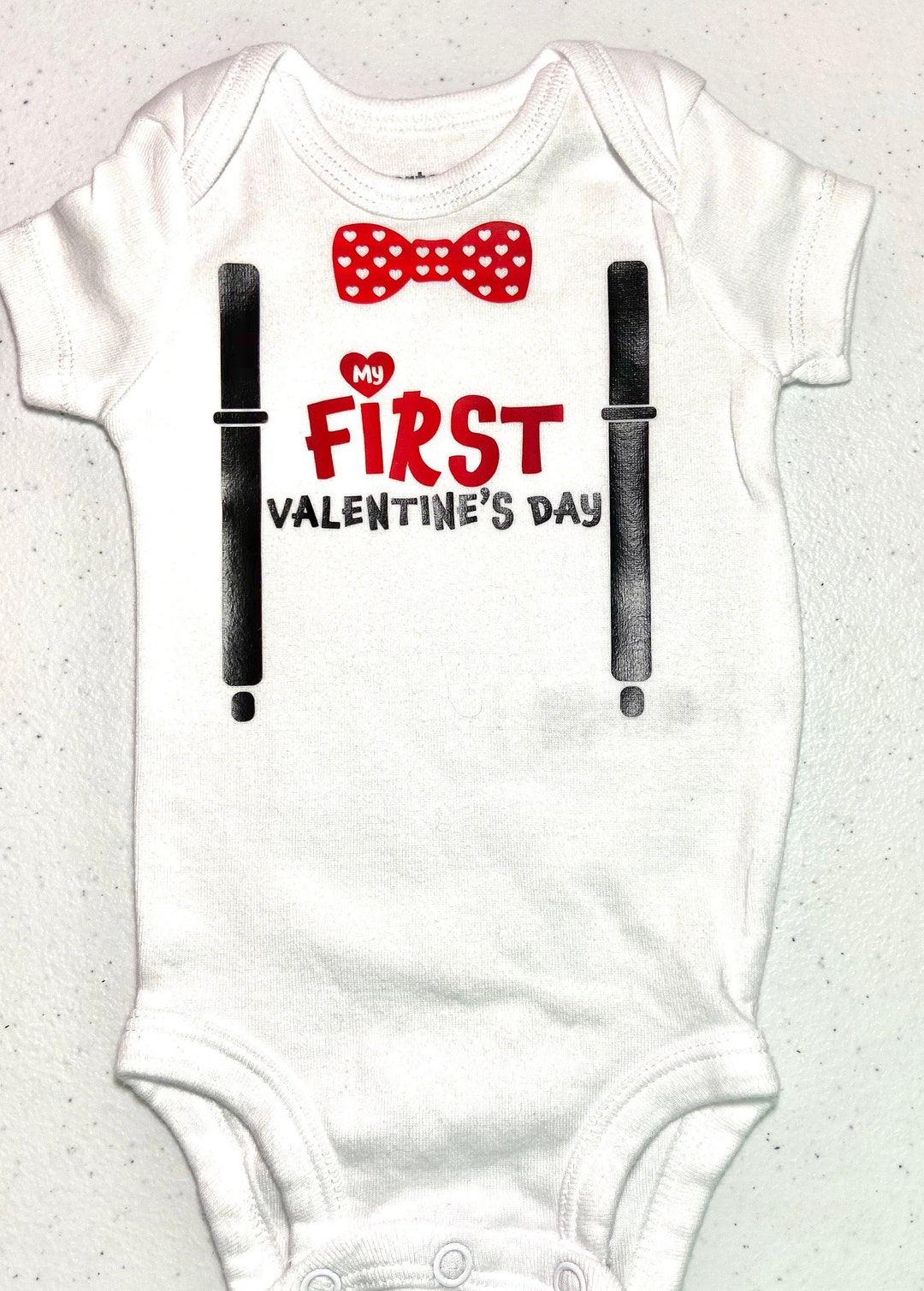 Baby Boy Valentines Outfit, Boy First Valentines Outfit, Boy My First