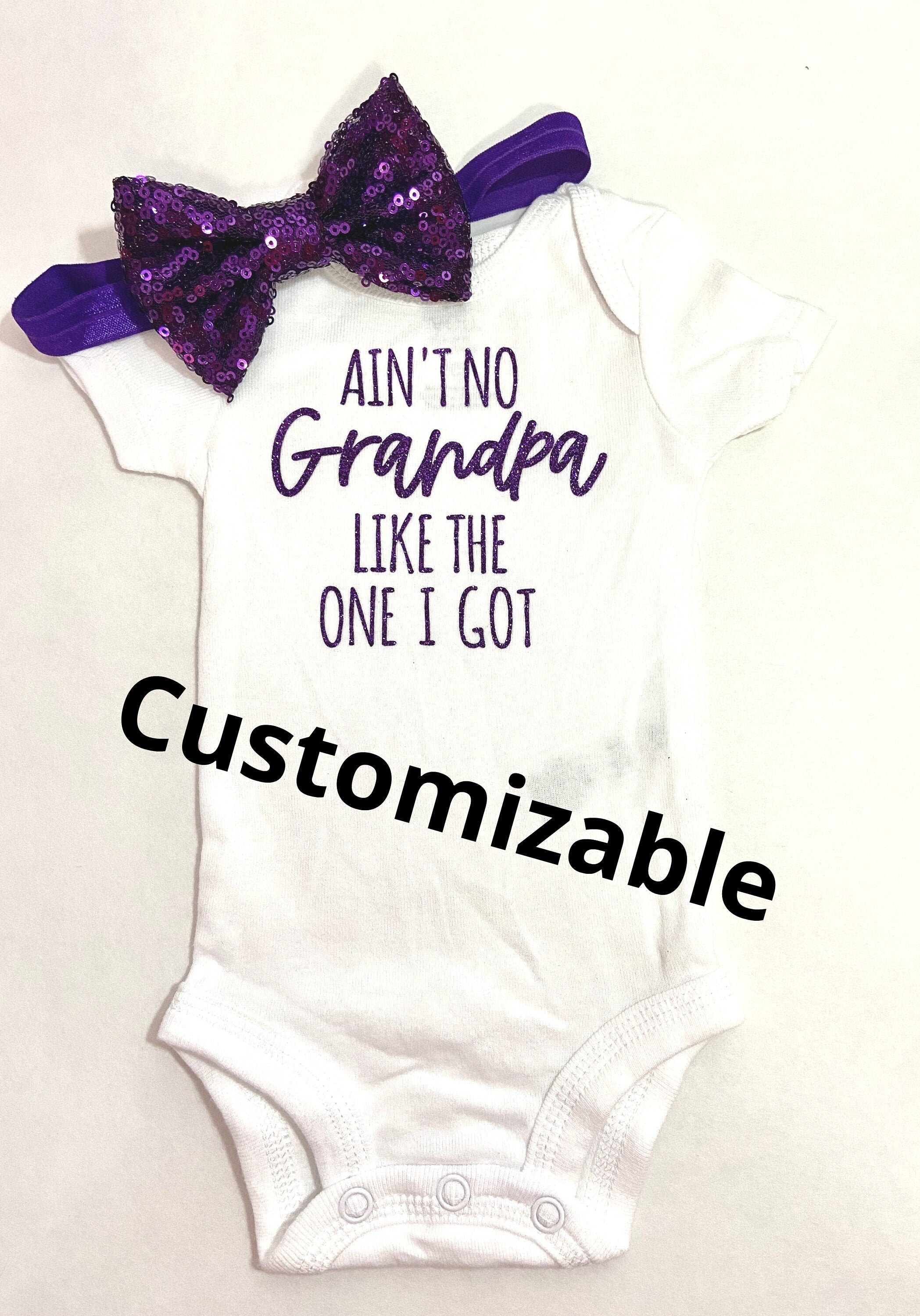 Grandpa Bodysuit Baby Girl Grandpa Outfit Girl Grandpa Etsy UK