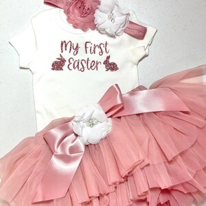 Baby Girl Easter Outfit, Girl First Easter Outfit, Girl My First Easter Outfit, Girl 1st Easter